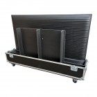 Clam Style Double 75" Screen Flightcase